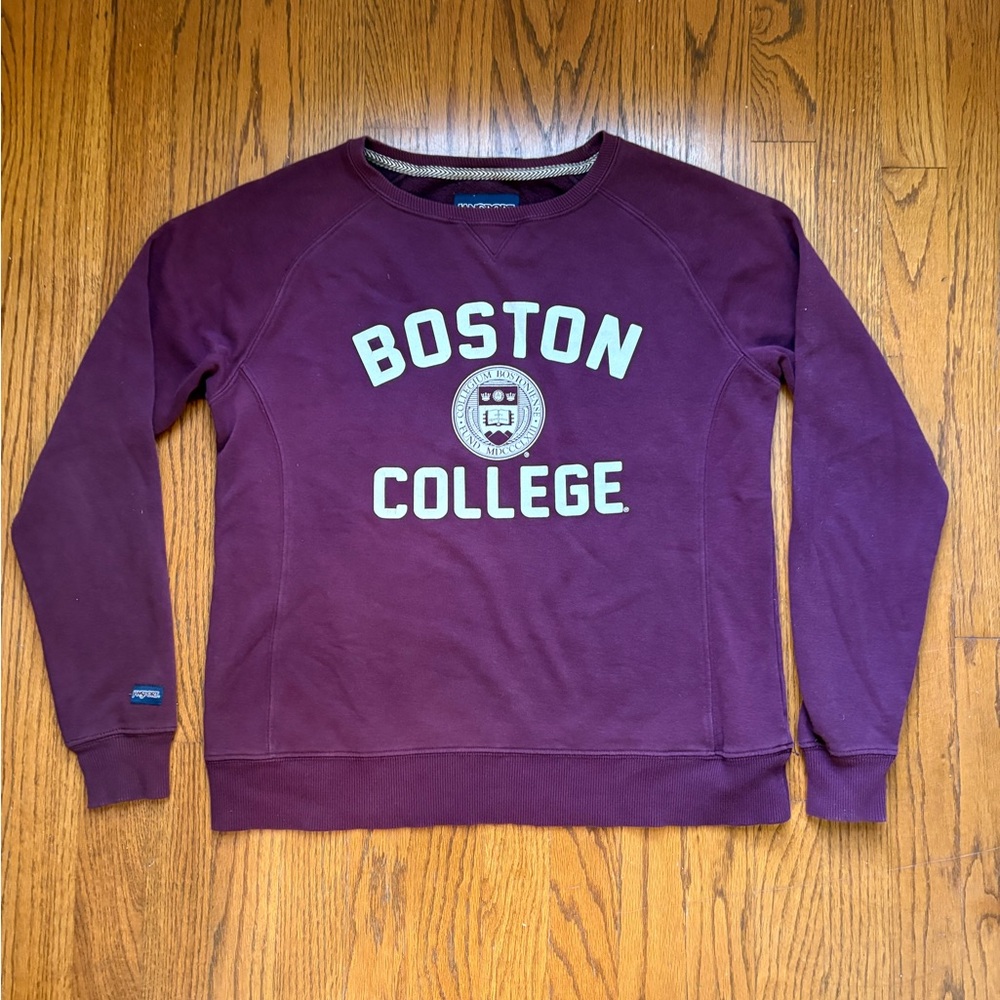 Jansport Purple Boston College Crewneck Sweater